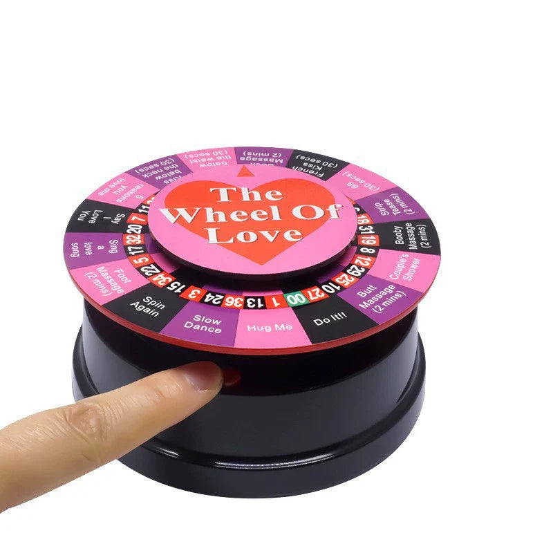 Wheel of Love - Elektrisches Erotisches Drehrad für Paare - Party Game