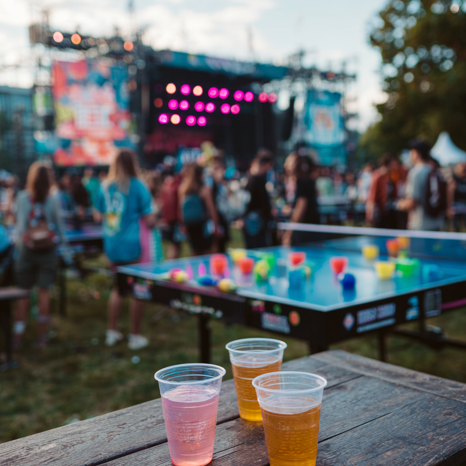 Trinkspiel Bier 2025 - Freunde bei Bier-Festival mit TrinkspielZone Bier-Trinkspielen