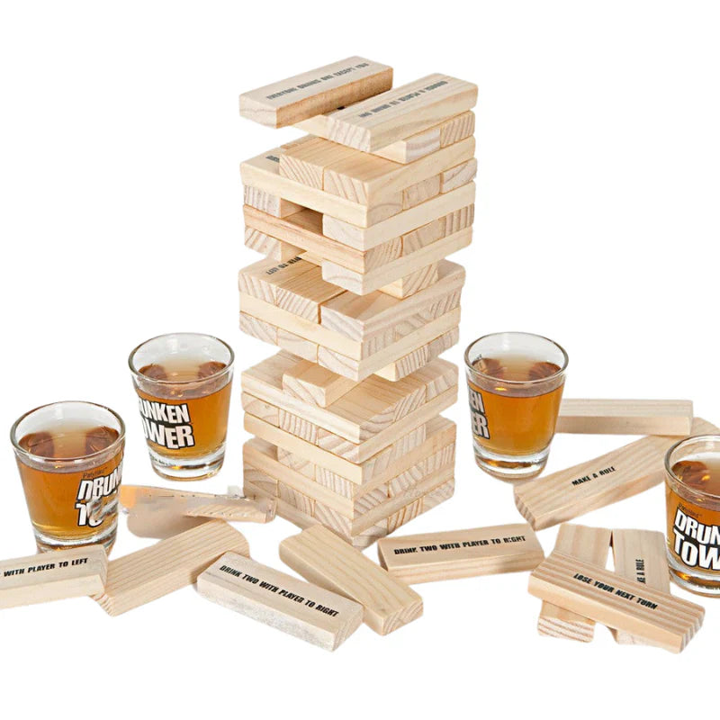 Jenga Sauf Spiel: Der ultimative Party-Turmbau mit Schwips! 🍻🧱