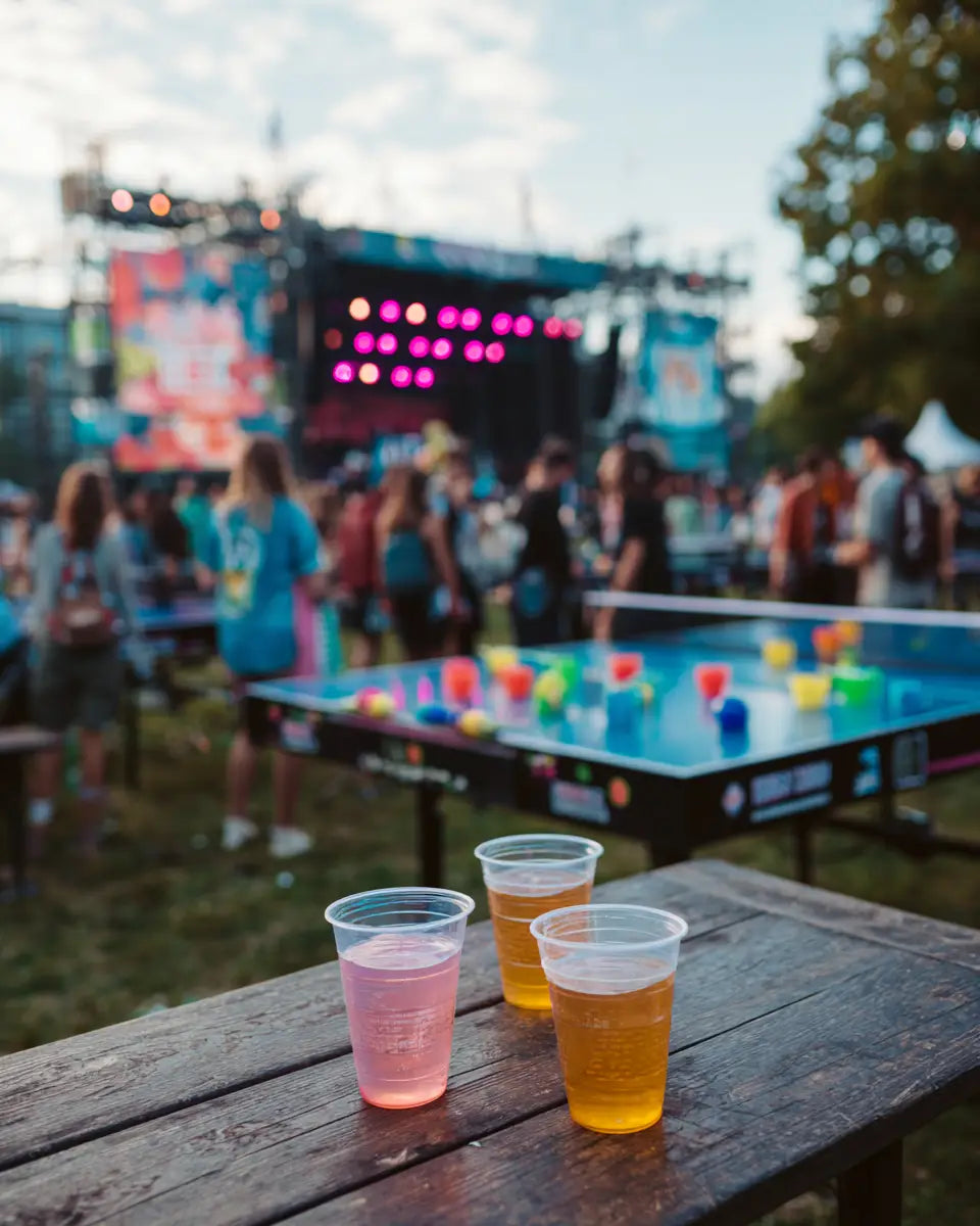 Trinkspiel Bier 2025 - Freunde bei Bier-Festival mit TrinkspielZone Bier-Trinkspielen