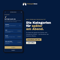 Premium-Kategorien der App: Heiß, Kampf und Alles oder Nichts bei Ich hab noch nie