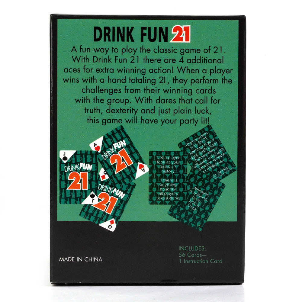 ’21 Drink Fun’ Karten Trinkspiel - Card Game