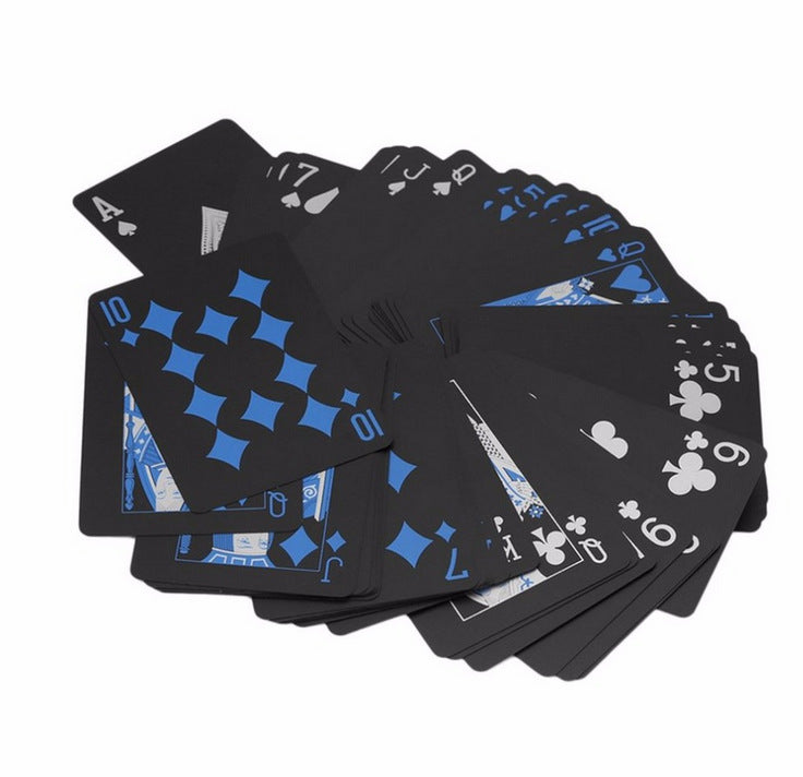 54er Waterproof Pokerkarten Set in Blau o. Rot - PVC Poker Spielkarten - Card Game