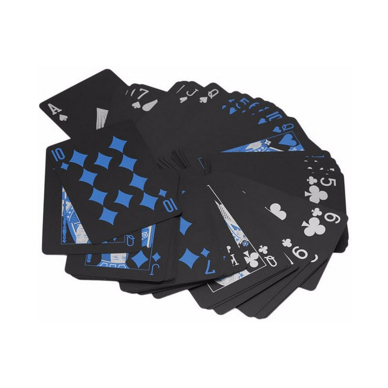 54er Waterproof Pokerkarten Set in Blau o. Rot - PVC Poker Spielkarten - Card Game