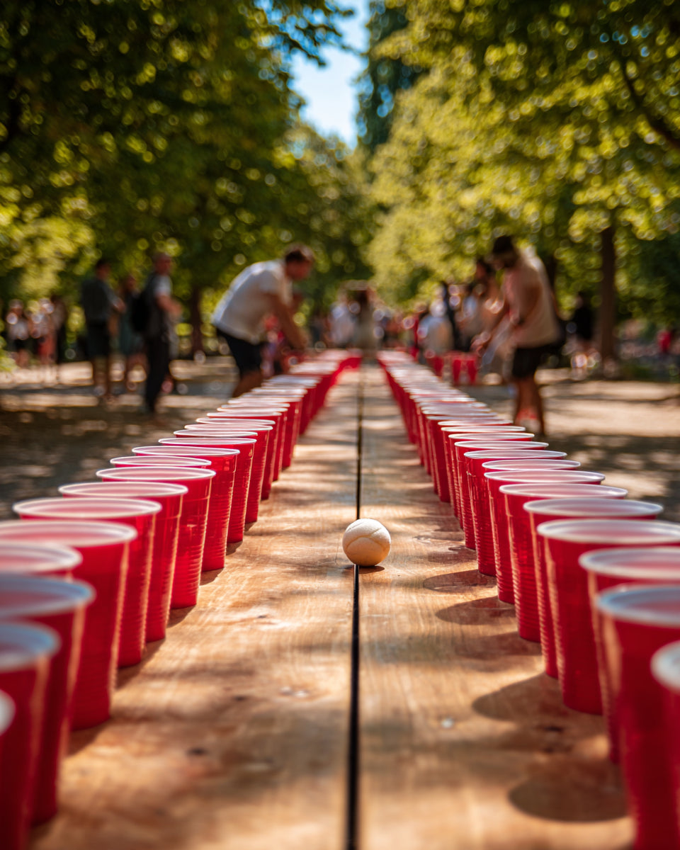 Beer Pong im Volkspark am Weinberg Berlin