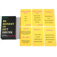 ’Be Honest Or Get Drunk’ Karten Trinkspiel - Card Game