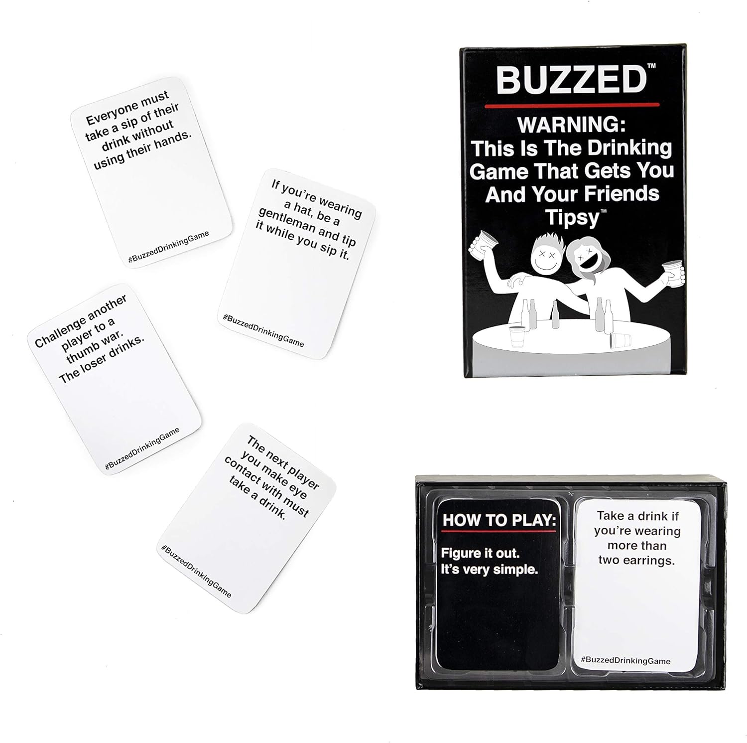 ’Buzzed’ Karten Trinkspiel für Partys - Card Game