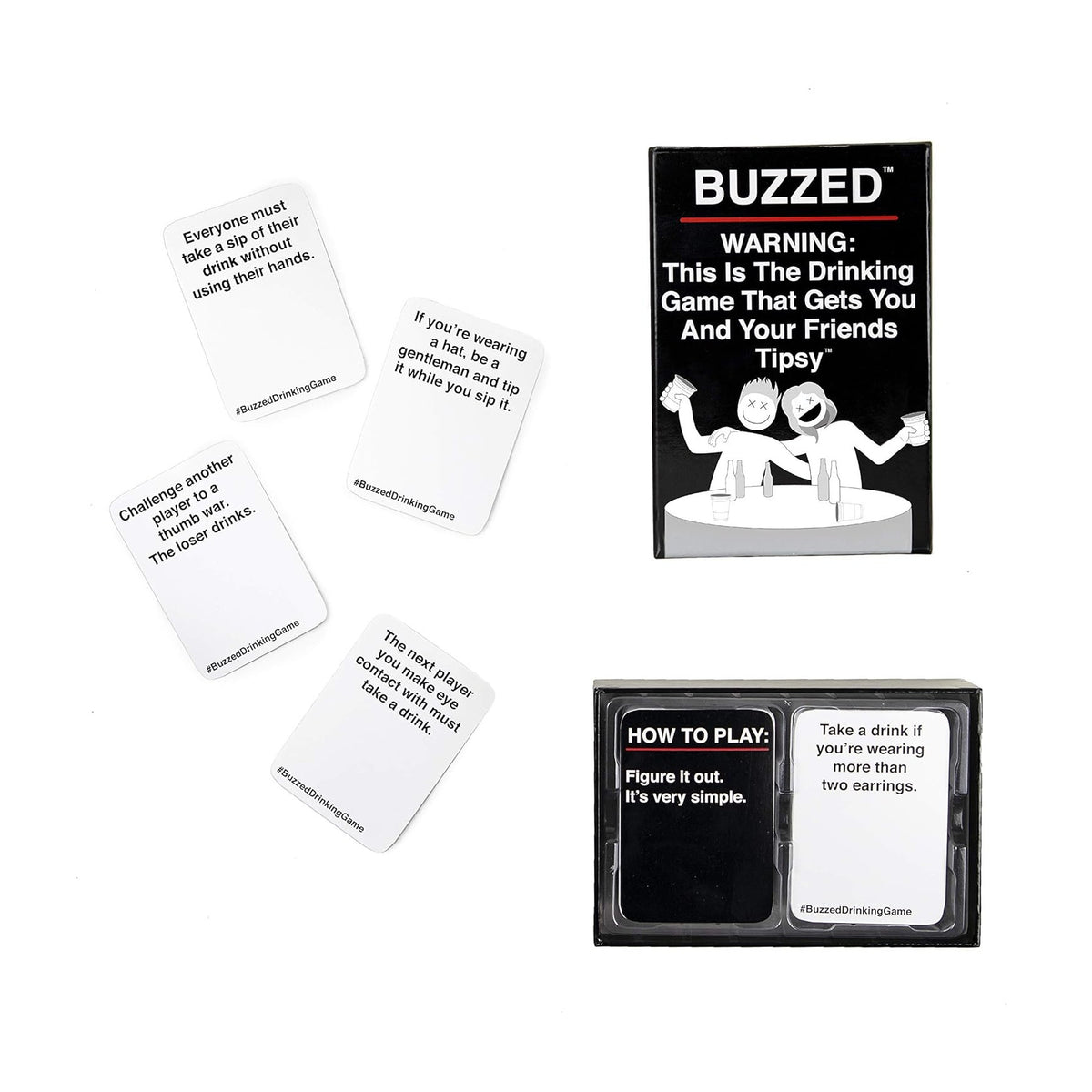 ’Buzzed’ Karten Trinkspiel für Partys - Card Game