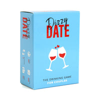 ’Dizzy Date’ Karten Trinkspiel für Dates oder Paare - Blau - Card Game