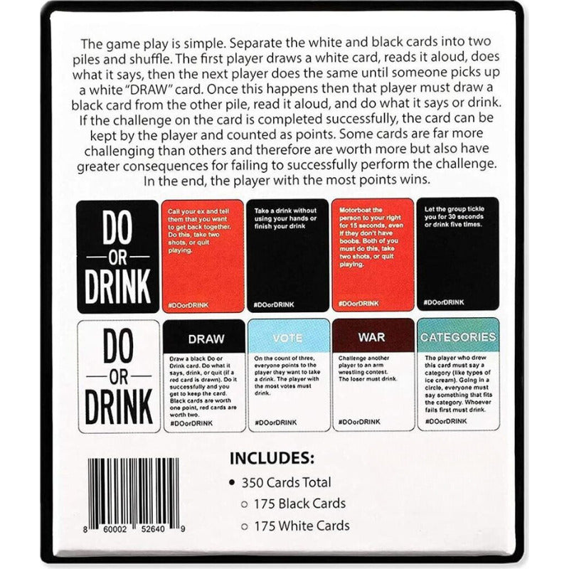 ’Do or Drink’ Karten Trinkspiel für Erwachsene - Card Game