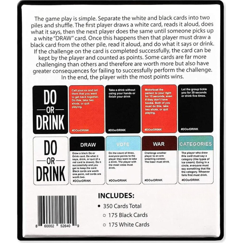 ’Do or Drink’ Karten Trinkspiel für Erwachsene - Card Game