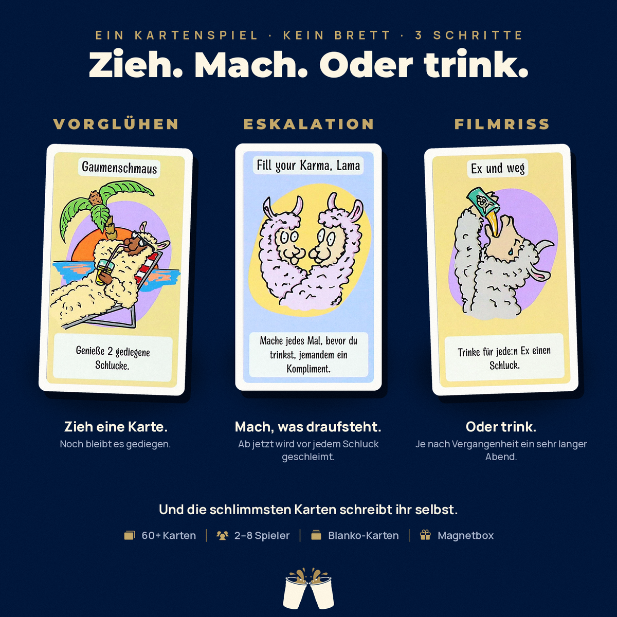 Lama Drinking Drama – Zieh. Mach. Oder trink.