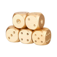 Metall Würfel Set + Box Gold - Dice Game
