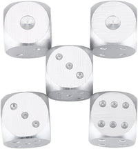 Metall Würfel Set + Box Silber - Dice Game