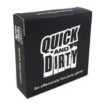 ’Quick and Dirty’ Karten Trinkspiel für Erwachsene - Schwarz - Card Game