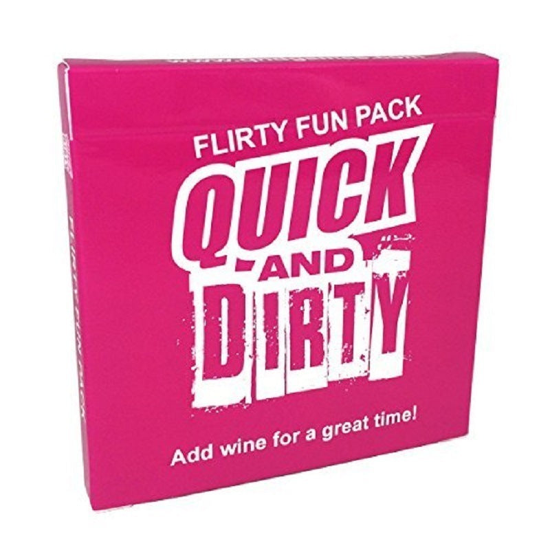 ’Quick and Dirty’ Karten Trinkspiel für Erwachsene - Rot - Card Game