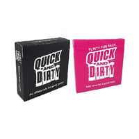 ’Quick and Dirty’ Karten Trinkspiel für Erwachsene - Bundle - Card Game