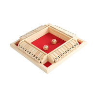’Shut the Box’ - Klappbox Würfelspiel - Red - Dice Game