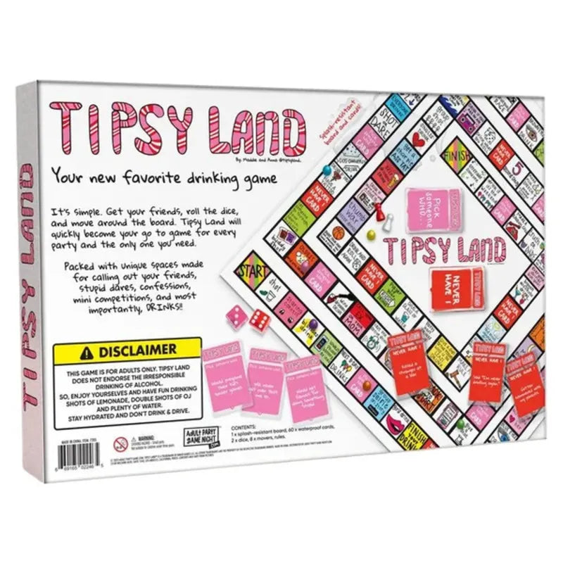 Tipsy Land Trinkspiel Brettspiel Box Verpackung Party