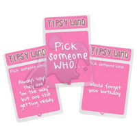 wasserdichte Tipsy Land Spielkarten Pick Someone Who