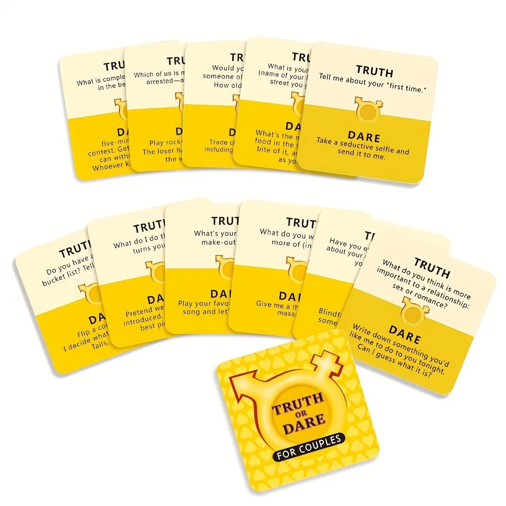 Truth or Dare für Paare - Wahrheit oder Pflicht Kartenspiel - Card Game