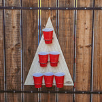 ’Wall Pong’ Bier Pong Dart Spiel - Red - Party Game