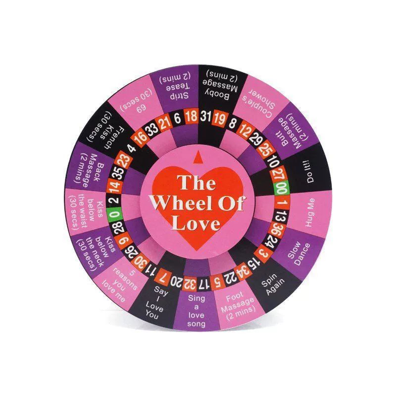 Wheel of Love - Elektrisches Erotisches Drehrad für Paare - Party Game