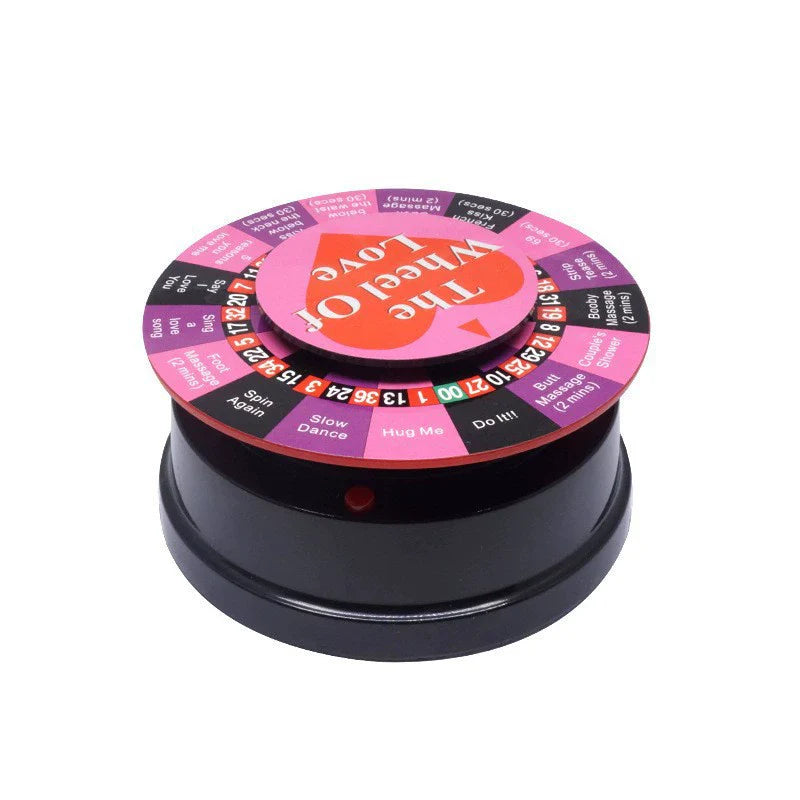Wheel of Love - Elektrisches Erotisches Drehrad für Paare - Party Game